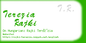 terezia rajki business card